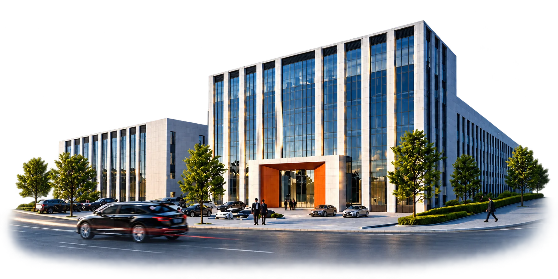 Architekturvisualisierung des Werks